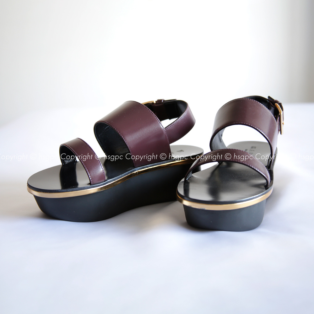 定番超激得 MARNI マルニ 厚底 プラットフォーム エナメル サンダル