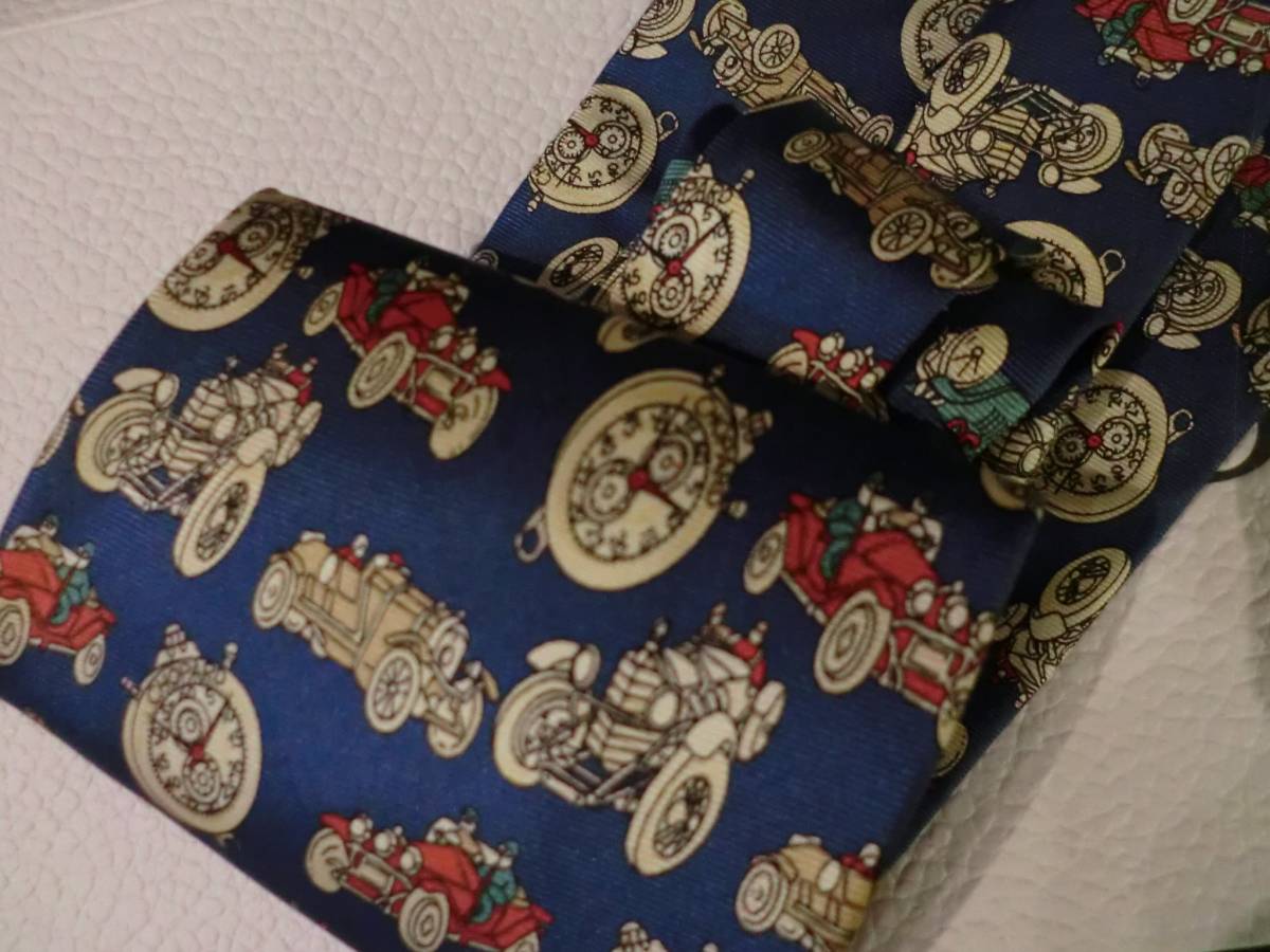 Chopard Chopard Италия производства прекрасный товар редкий галстук не продается ограниченный товар Novelty Classic машина машина искусство Швейцария шелк шелк античный 
