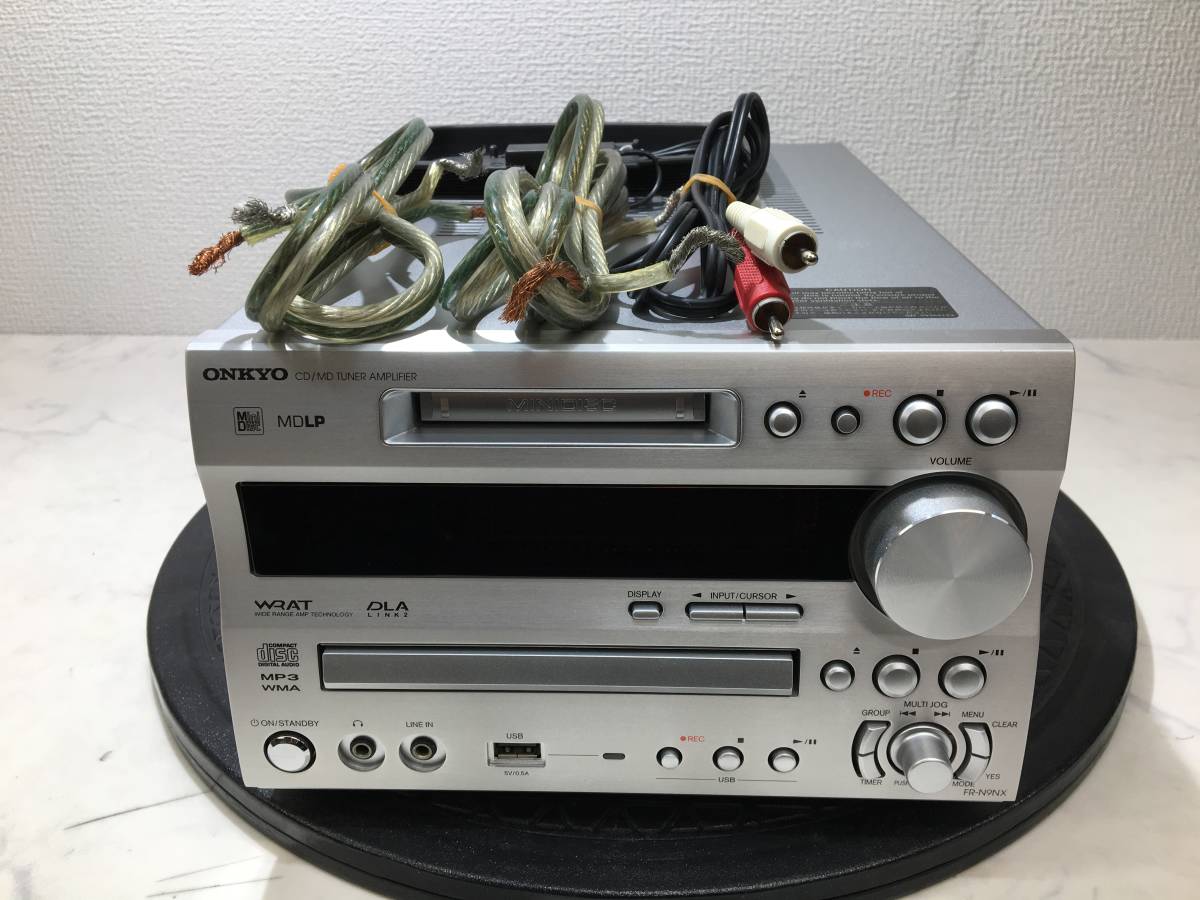 6-15】 ONKYO/オンキョー CD/MD TUNER AMPLIFIER FR-N9NX ※トレイ難有