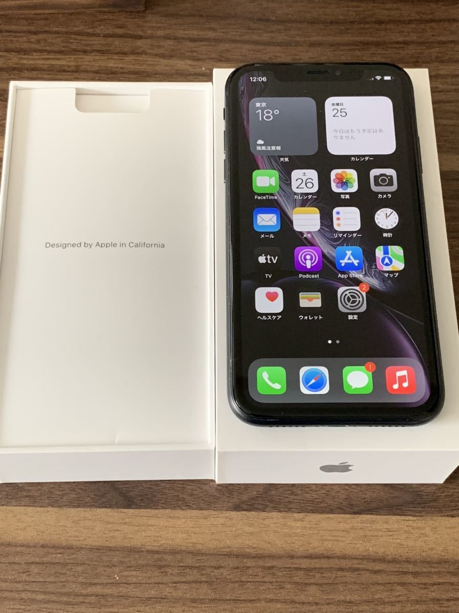 品 iPhone XR 64gb SIMロック解除済み SIMフリー 技適マーク付き