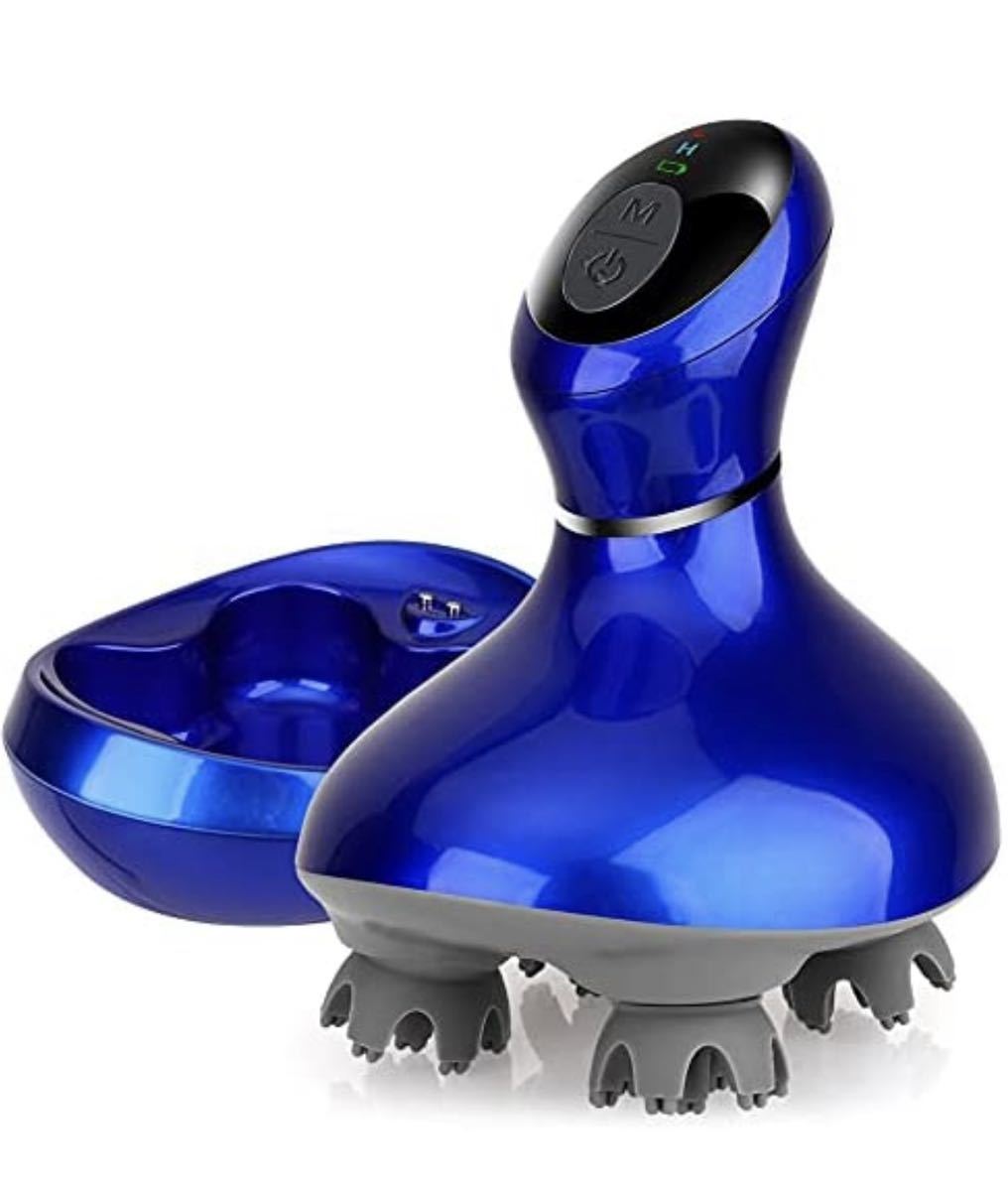 電動頭皮ブラシ 振動版 IPX7防水 乾湿両用 日本3D技術 10分定時オフ 浴室利用可 USB充電 コードレス家庭用 男女兼用 父の日 誕生日 母の日