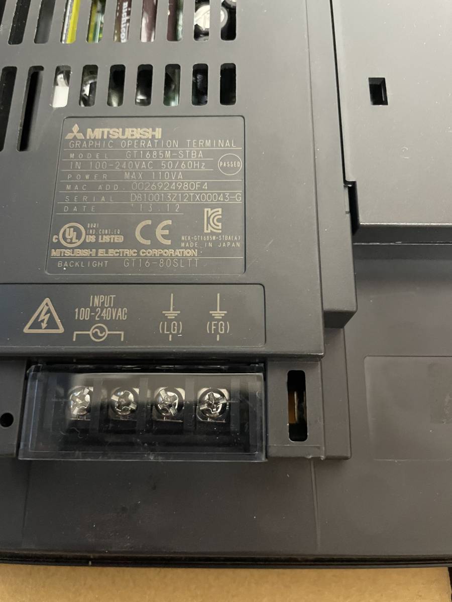 GT1685M-STBA 三菱 GOT タッチパネル シーケンサ 接続 GT1685M-STBA 三菱 GOT タッチパネル シーケンサ 接続