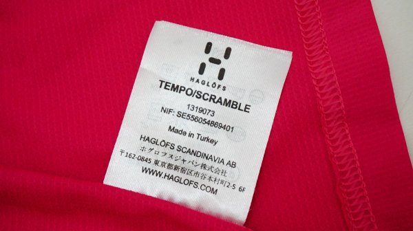 北欧Haglofs　ホグロフス　吸汗速乾　ドライTシャツ　Tempo Scranble Tee　レディース海外L　日本XL相当_画像4
