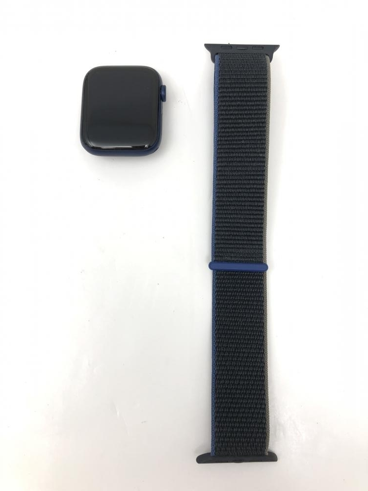 910【美品】 Apple Watch Series6 GPS 44mm ブルーアルミニウムケース スポーツループ /060