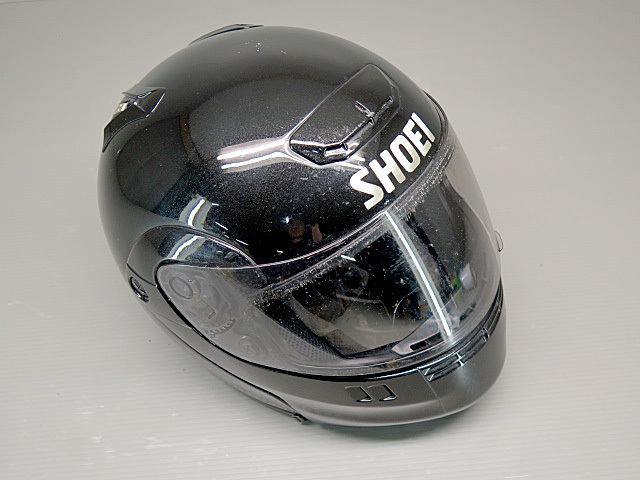 ★SHOEI SYNCROTEC フリップアップ フルフェイスヘルメット どジャンク Sサイズ SW2314_画像3