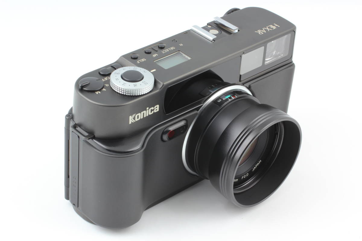 Konica Hexar AF Black Film Camera + HX-14 Flash Case コニカ 621@bz 