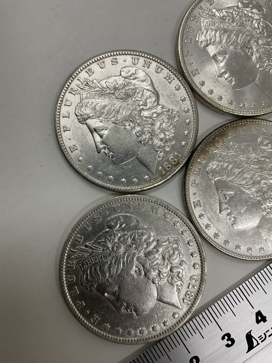 モルガン ダラー 1ドル硬貨 5枚セット 総重量133g 1878年〜1882年 大型