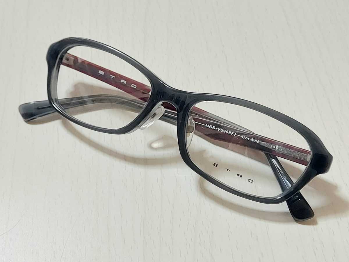 本物保証!  新品 ETRO エトロ　日本製　メガネ　眼鏡　セルフレーム　綺麗　上品　高級感　かっこいい フルリム