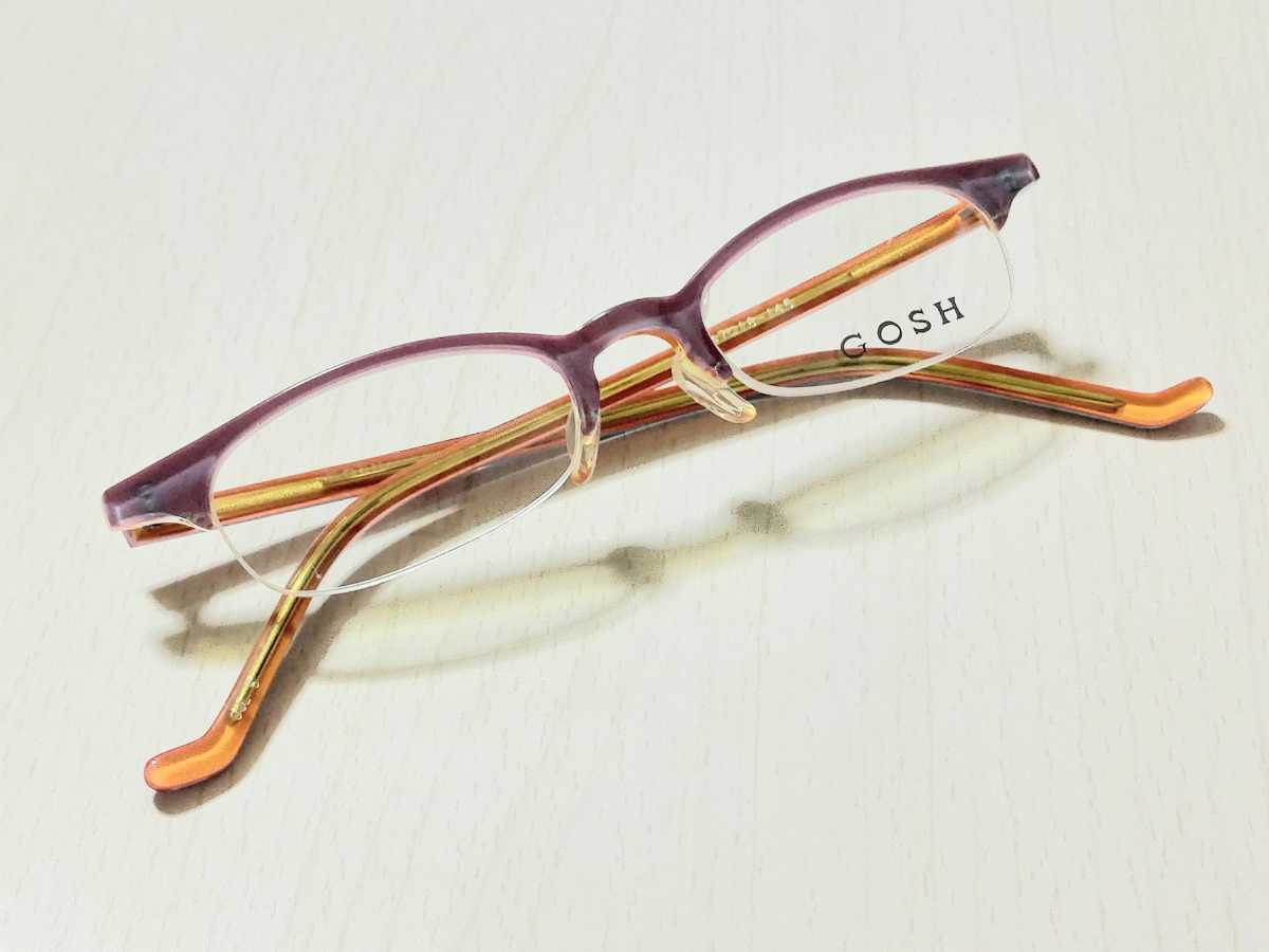 新品 GOSH ゴッシュ 眼鏡 メガネ セルフレーム 可愛い 上品 在庫有り即日出荷