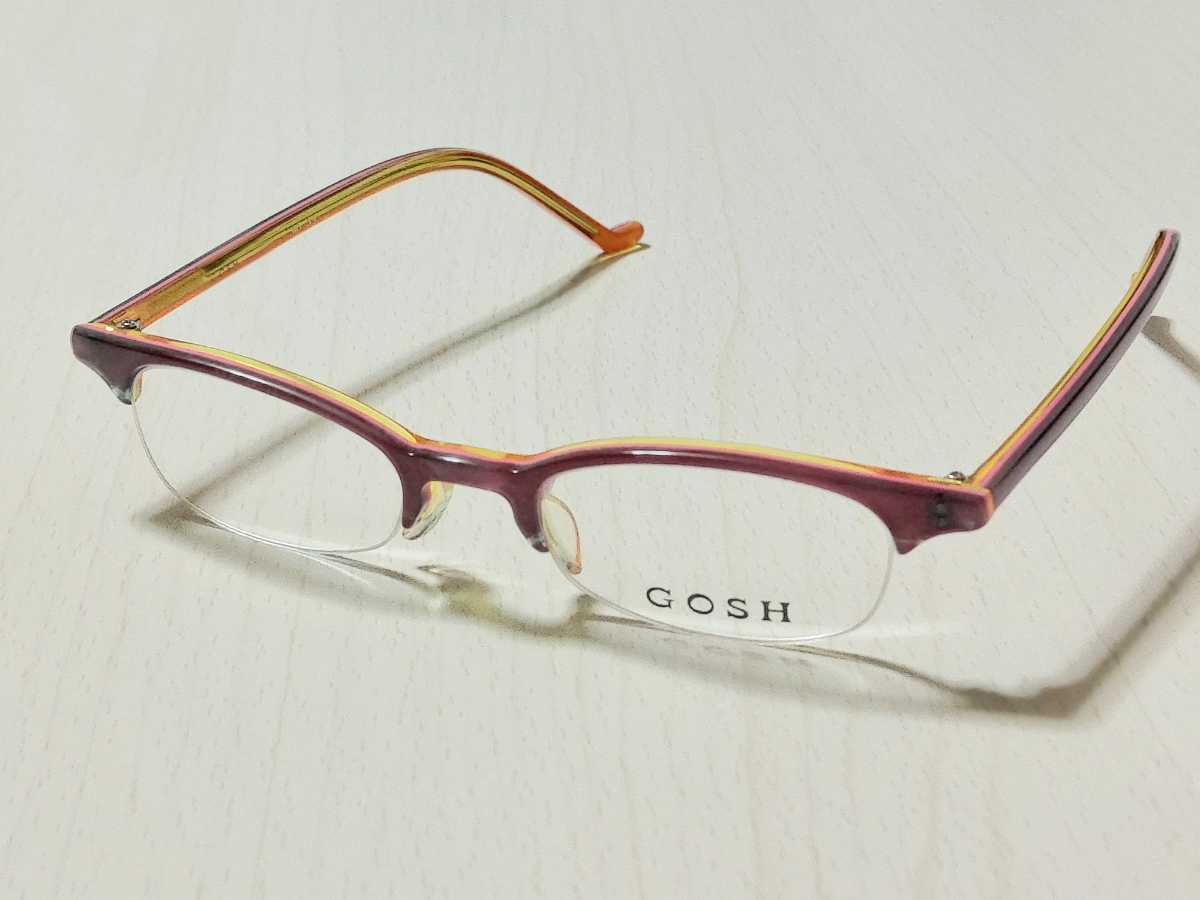 新品 GOSH ゴッシュ 眼鏡 メガネ セルフレーム 可愛い 上品 3