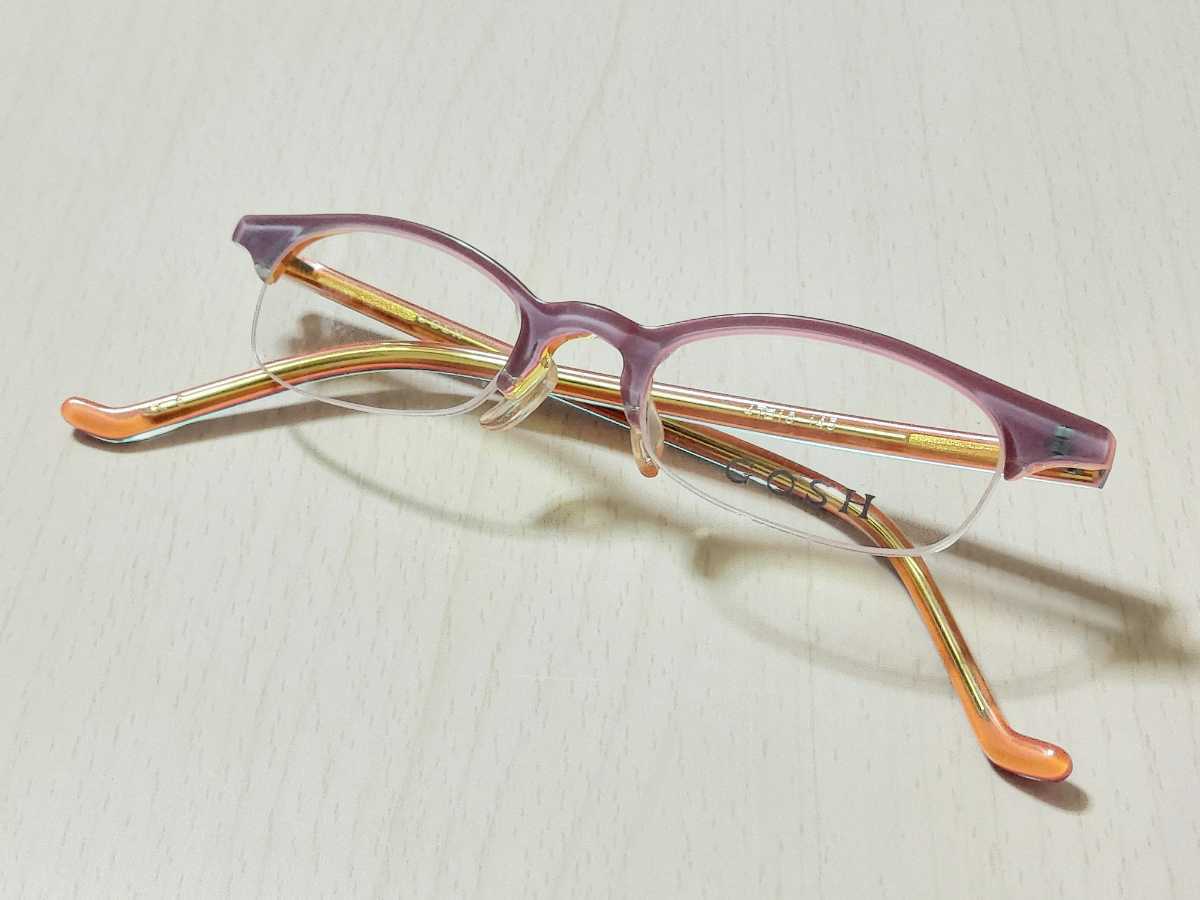 新品 GOSH ゴッシュ 眼鏡 メガネ セルフレーム 可愛い 上品 1