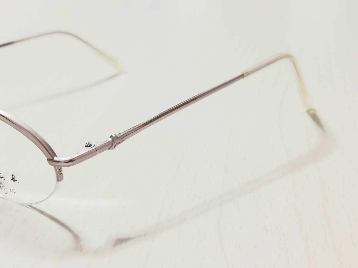 大得価国産新品　agnes b.　アニエスベー　日本製　ブランド　メガネ　眼鏡　可愛い　綺麗　上品　高級感 チタン ナイロール、ハーフリム