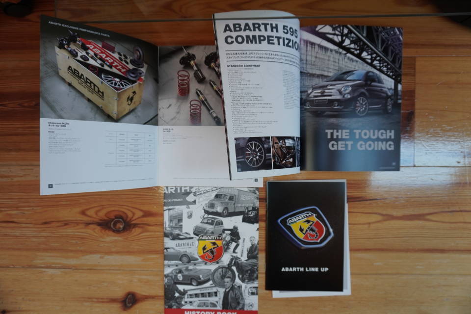  cheap postage Fiat FIAT abarth ABARTH 500 595 595C main catalog accessory hi -stroke Lee book price list line-up extra attaching 