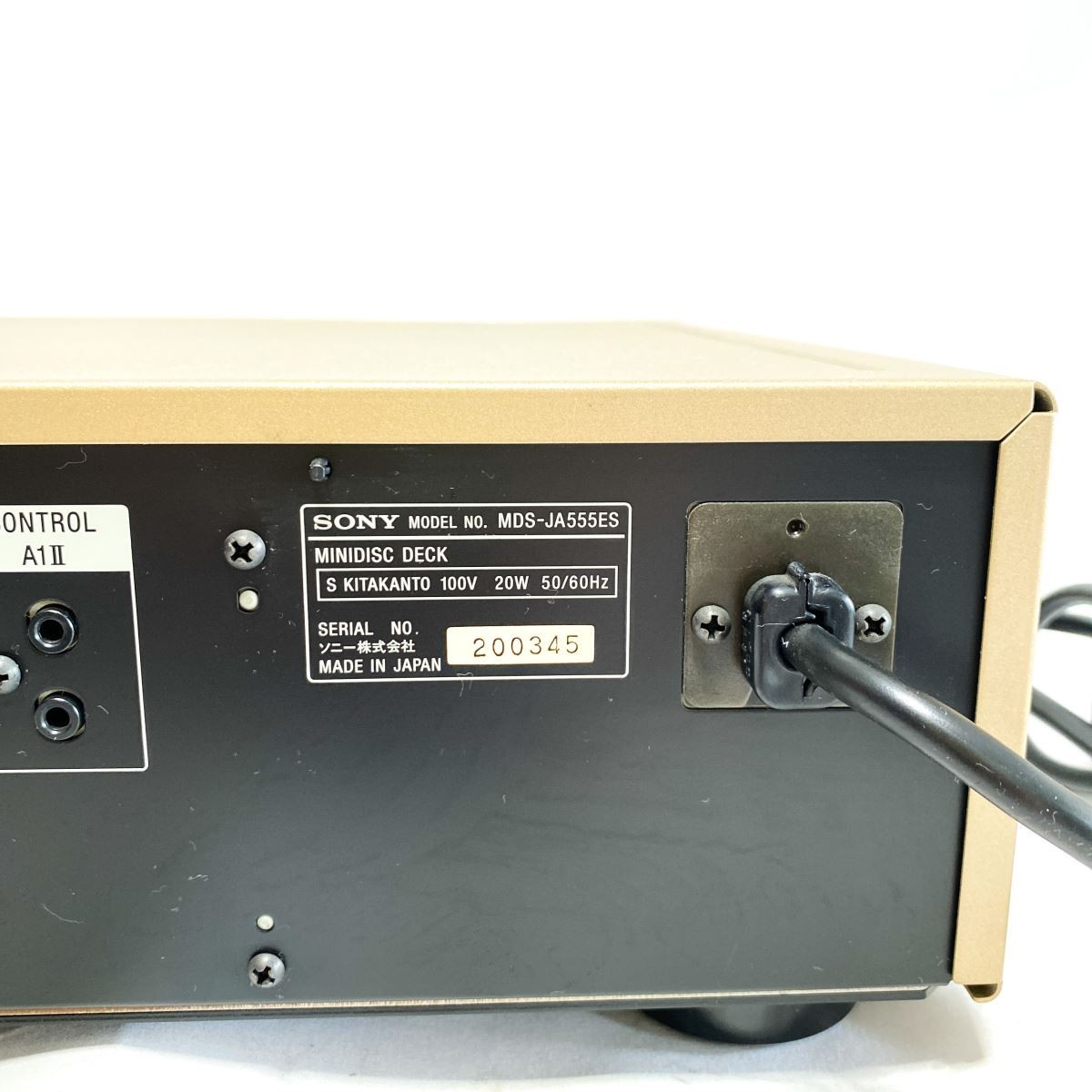 【通電OK】SONY MDS-JA555ES ソニー MDデッキ MDプレーヤー MINIDISC DECK ゴールド オーディオ機器 音響 現状品 ジャンク H685_画像9