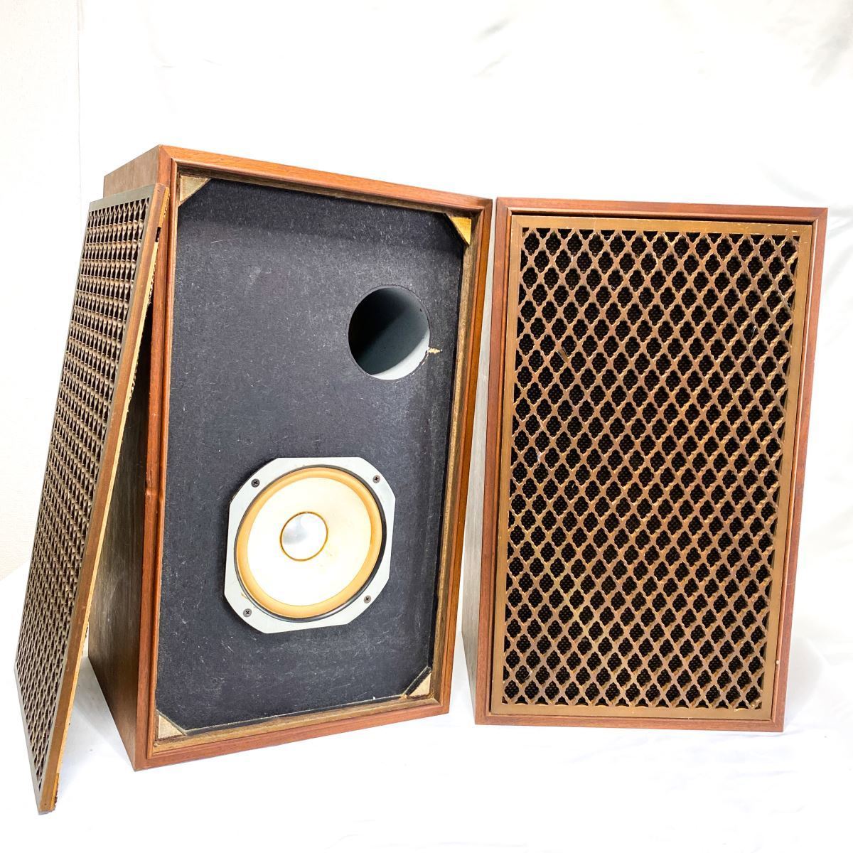 稼働品】JBL SANSUI SP-LE8T サンスイ 2way ペア スピーカー 檜組格子