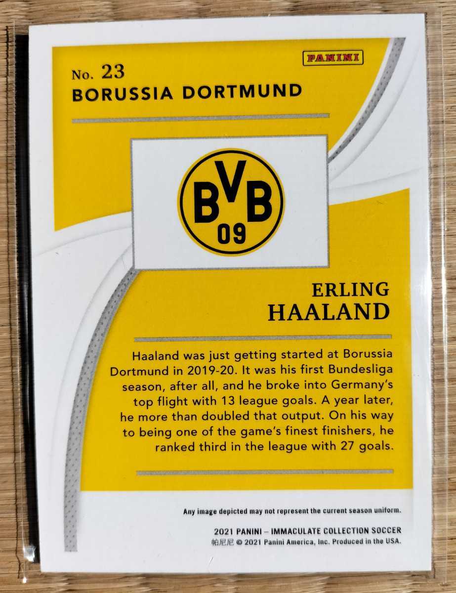 49枚限定2021Panini Immaculate Soccer Erling Haaland アーリング
