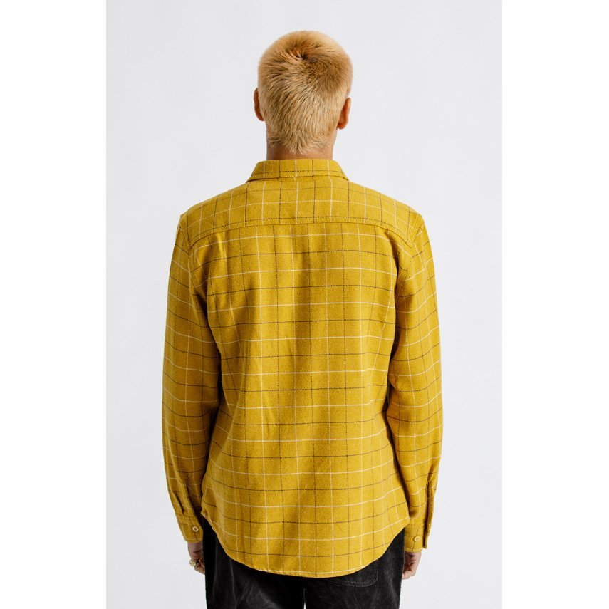 感謝の声続々! BRIXTON(ブリクストン)『BOWERY L/S M SHIRTS』HONEY