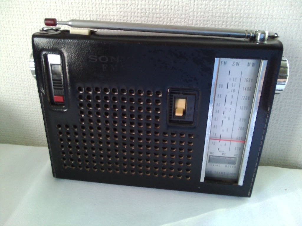 SONY | Sony TFM-110F transistor radio 1960 period FM/SW/MW SOLID STATE11 leather case attaching * operation goods 