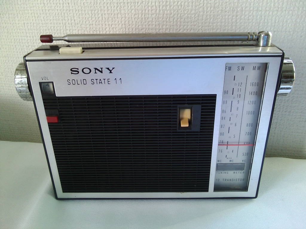 SONY | Sony TFM-110F transistor radio 1960 period FM/SW/MW SOLID STATE11 leather case attaching * operation goods 