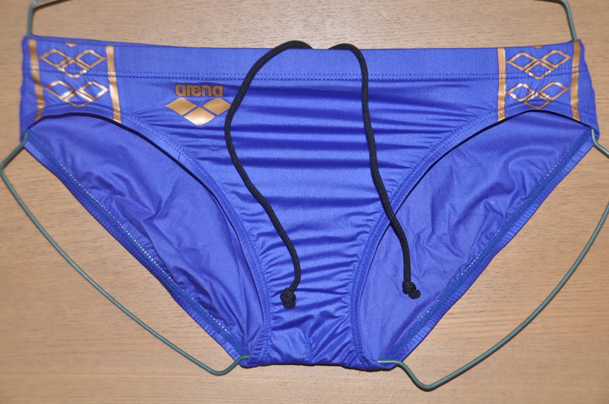 新品 日本製 arena アリーナX-FLAT 男性用競泳パンツ 青 Lサイズ 競泳
