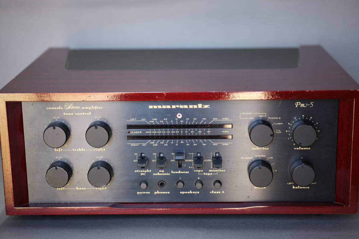 Yahoo!オークション - Marantz PM-5 プリメインアンプ 黒パネル Yahoo!オークション - Marantz PM-5 プリメインアンプ 黒パネル