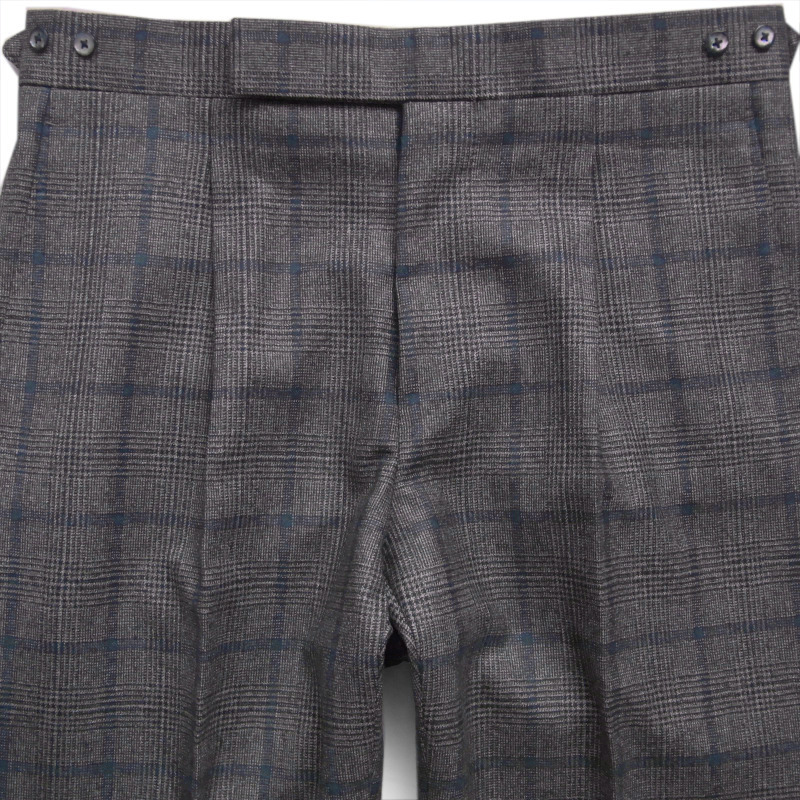 ◇◆GOTAIRIKU/Loro Piana ZELANDER(ジランダー)!落ち着きのある色柄がオトナっぽく薫る2Bオーバチェックウールスーツ【38(A6)】/13.2万_画像8