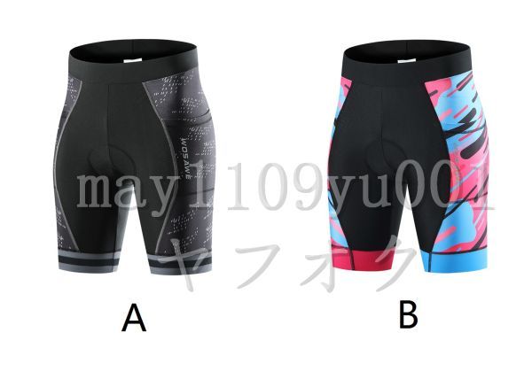  cycle racer pants lady's genuine summer tights 5 minute height pocket .. pad entering cycling bicycle wear color B*XL[ size сolor selection possible ]