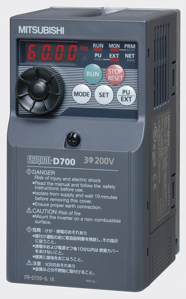三菱電機 インバーター FR-D720-3.7k 新品未開封