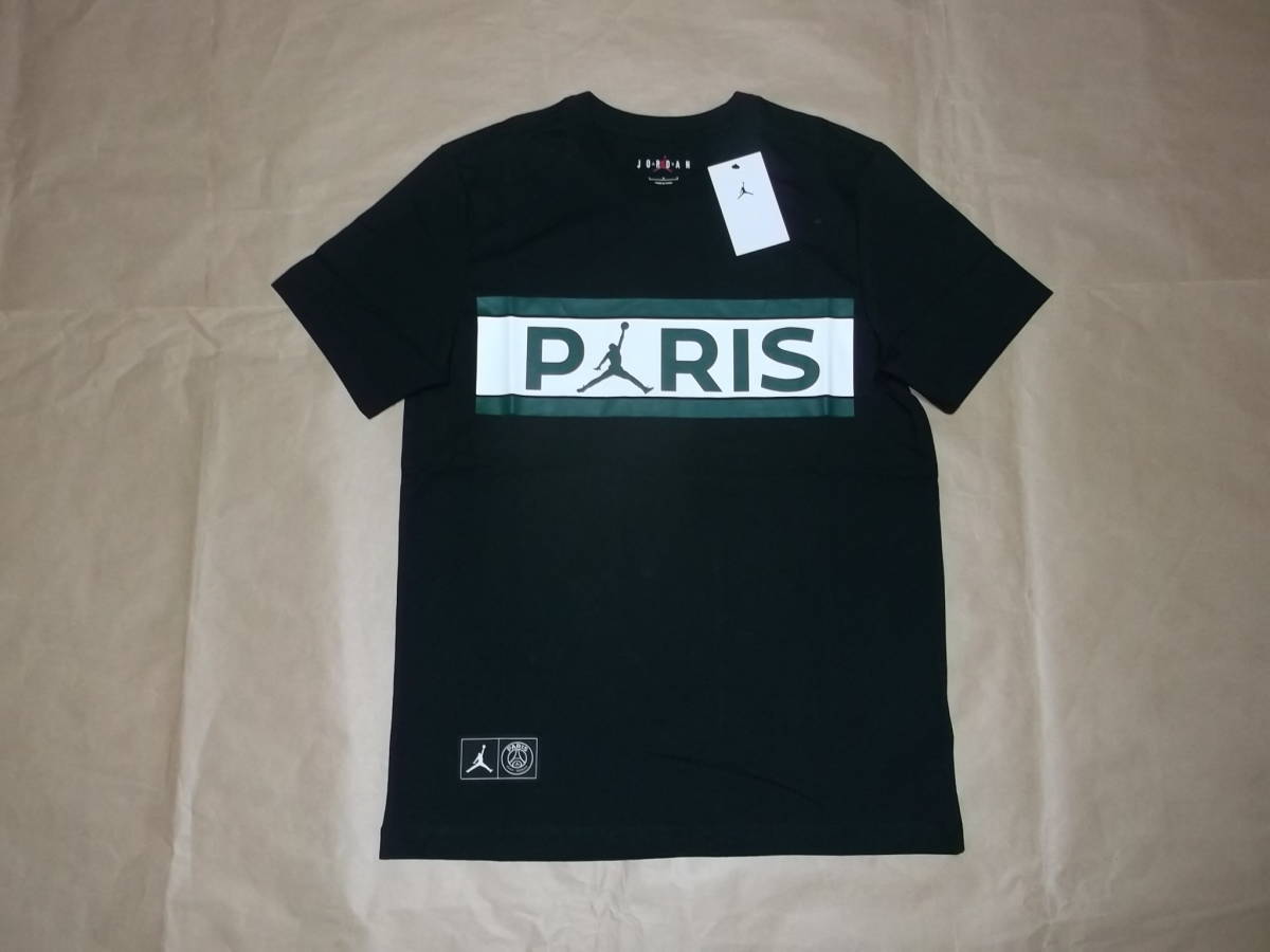 半袖 送料198円 PARIS PSG 黒 XXL Tシャツ 2XLサイズ NIKE JORDAN×パリ 