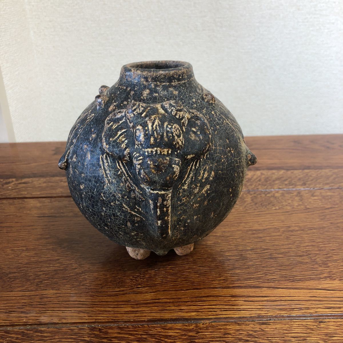 ♪♪クメール 12~13世紀 黒褐釉象形壺 ♪♪ | www.avredentor.com.br