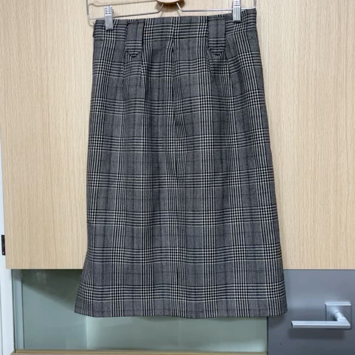ニューヨーカーオフィス カジュアル スカート 膝丈スカート チェック柄