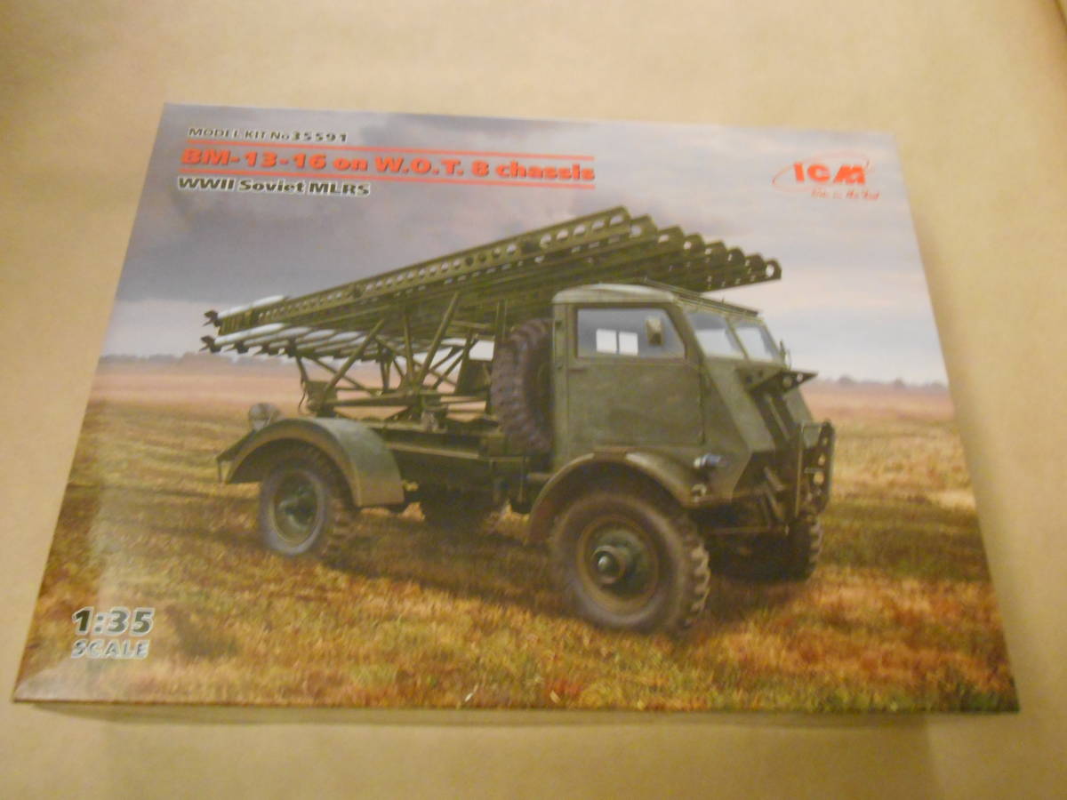 ( nationwide equal postage 700 jpy included )1/35 ICMsobietoBM-13-16 many connected equipment Rocket Lancia -W.O.T8 car body 
