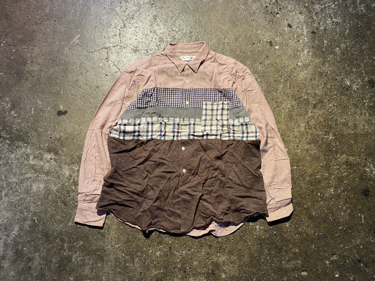 COMME des GARCONS SHIRT 90s パッチワークシャツ コムデギャルソン