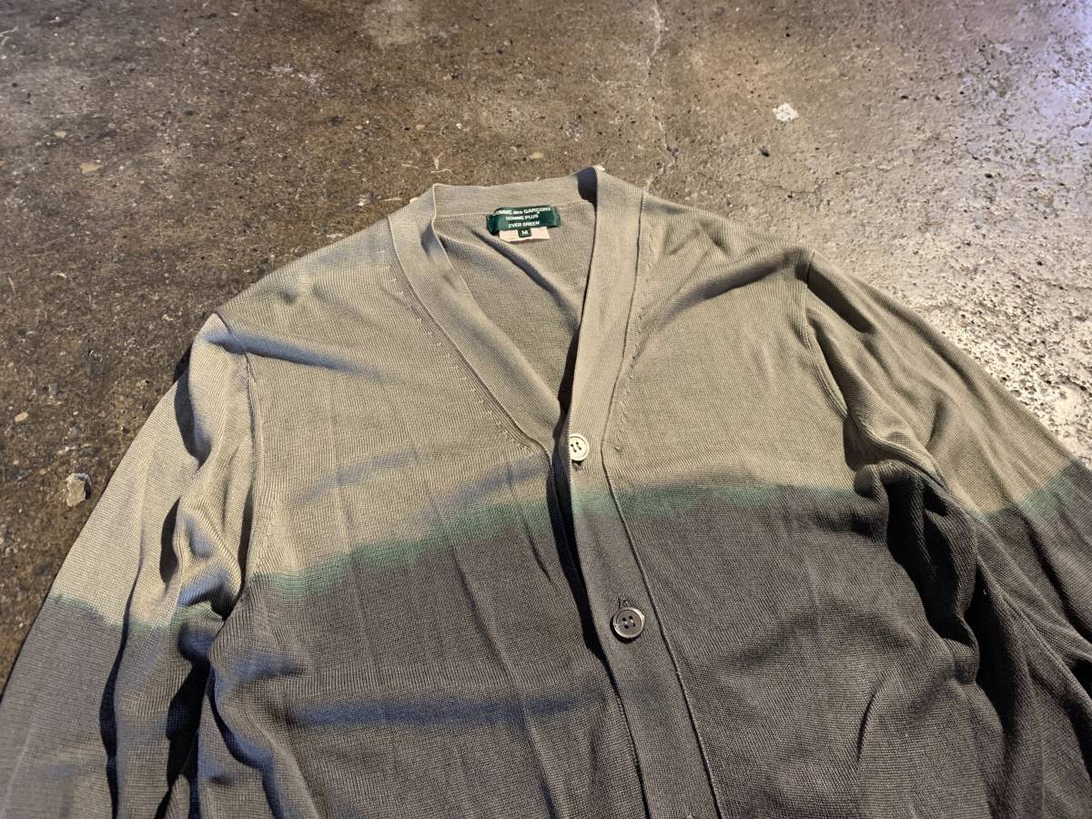 COMME des GARCONS HOMME PLUS EVER GREEN 08AW 脱色加工カーディガン PB-N212 2008AW コムデギャルソンオムプリュスエバーグリーン_画像3