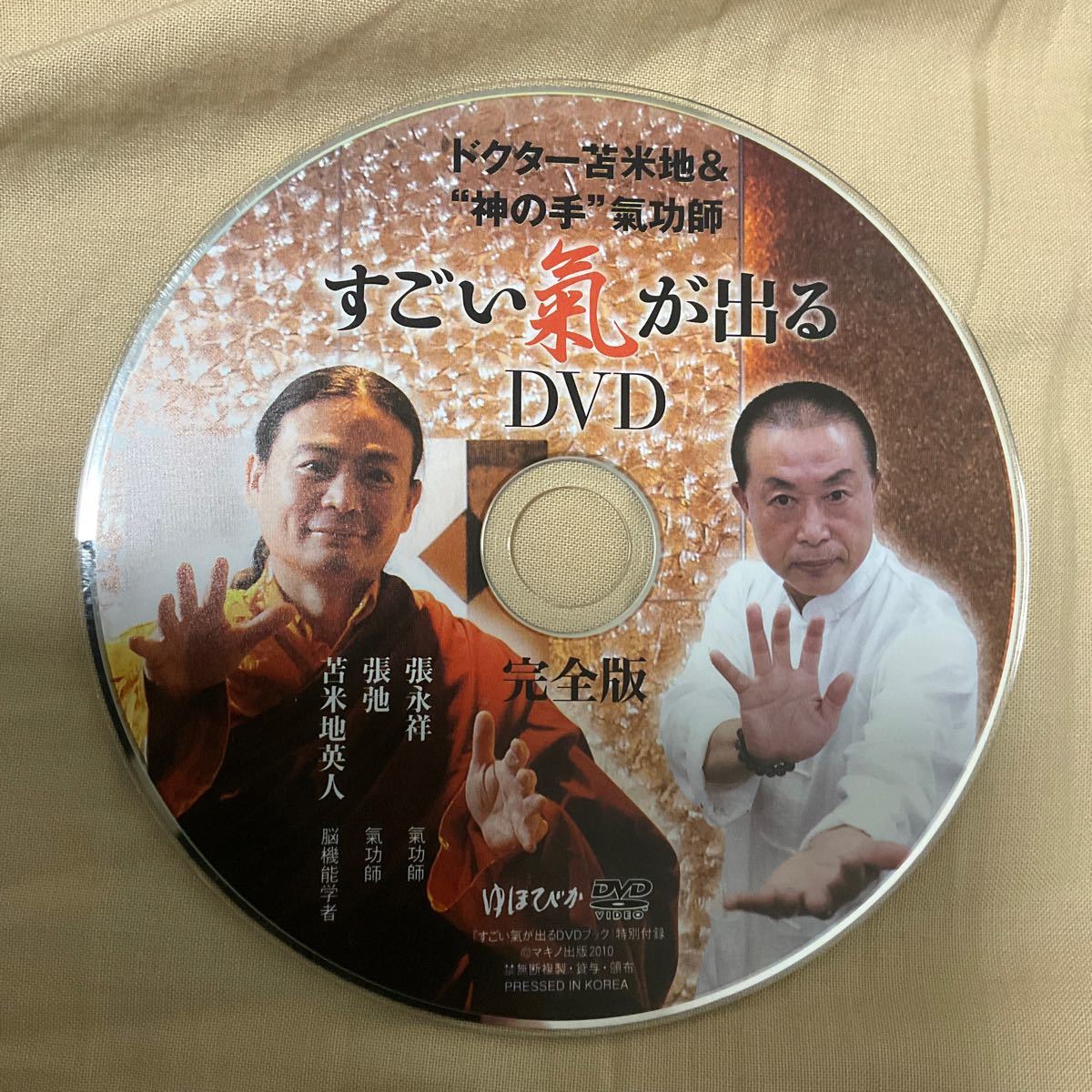 すごい気が出るDVD 絶版レア物　気功の達人　張永祥　苫米地英人 DVD