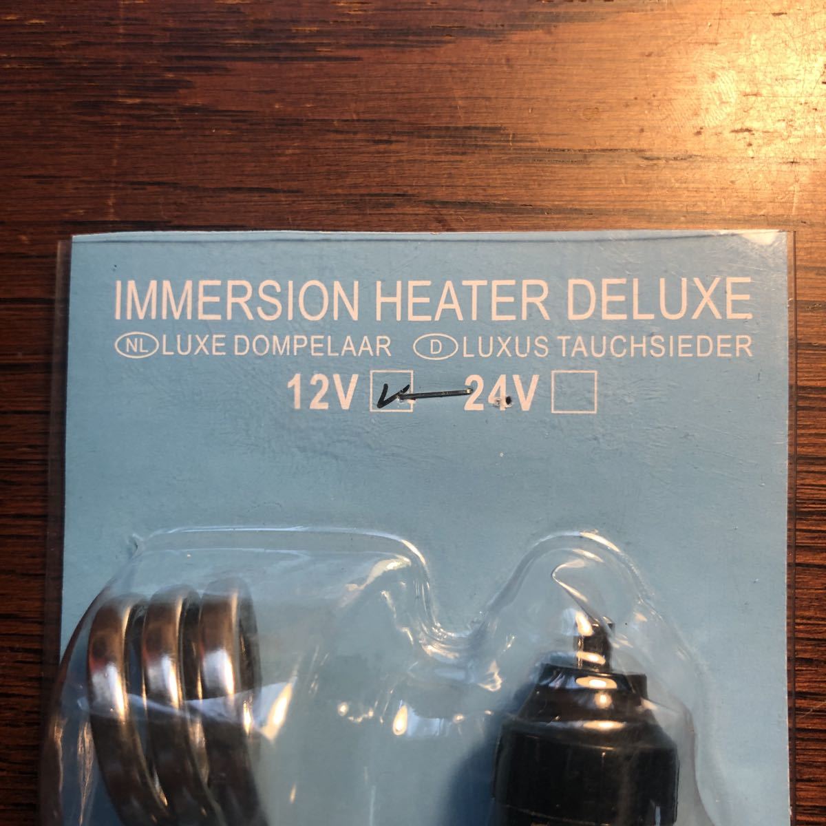 12V DC ヒーター　湯沸かし　IMMERSION HEATER DELUXE