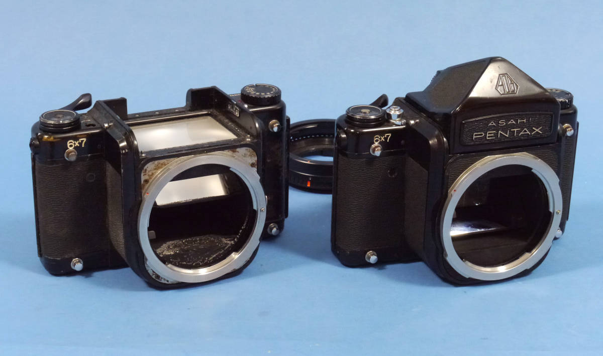 大判カメラ ジャンク４台 PENTAX 6x7 ２台、MAMIYA RB67、TOPCON HORSEMAN 970 _画像2