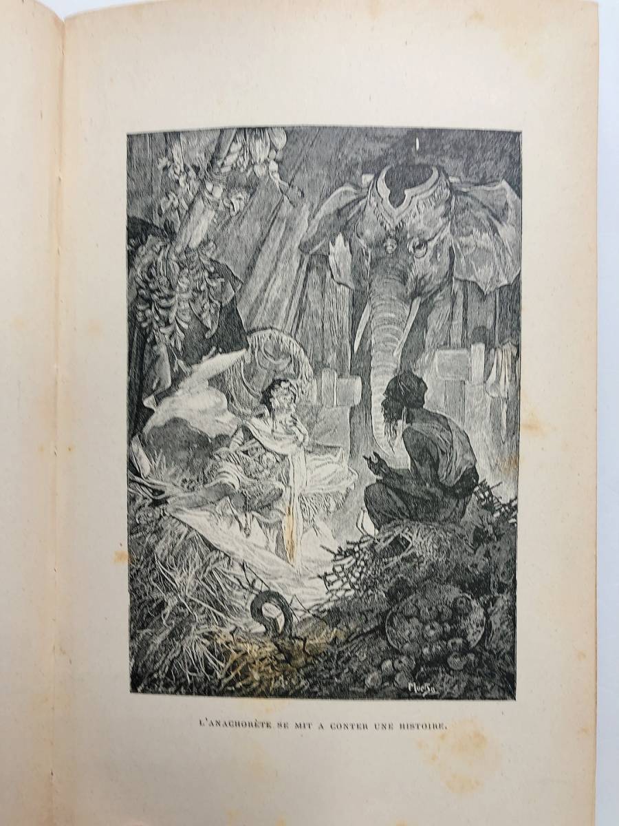 アルフォンス・ミュシャ、「白い象の伝説」の挿絵 2、希少な画集より Yahoo!オークション - アルフォンス・ミュシャ 挿画本「白い象の