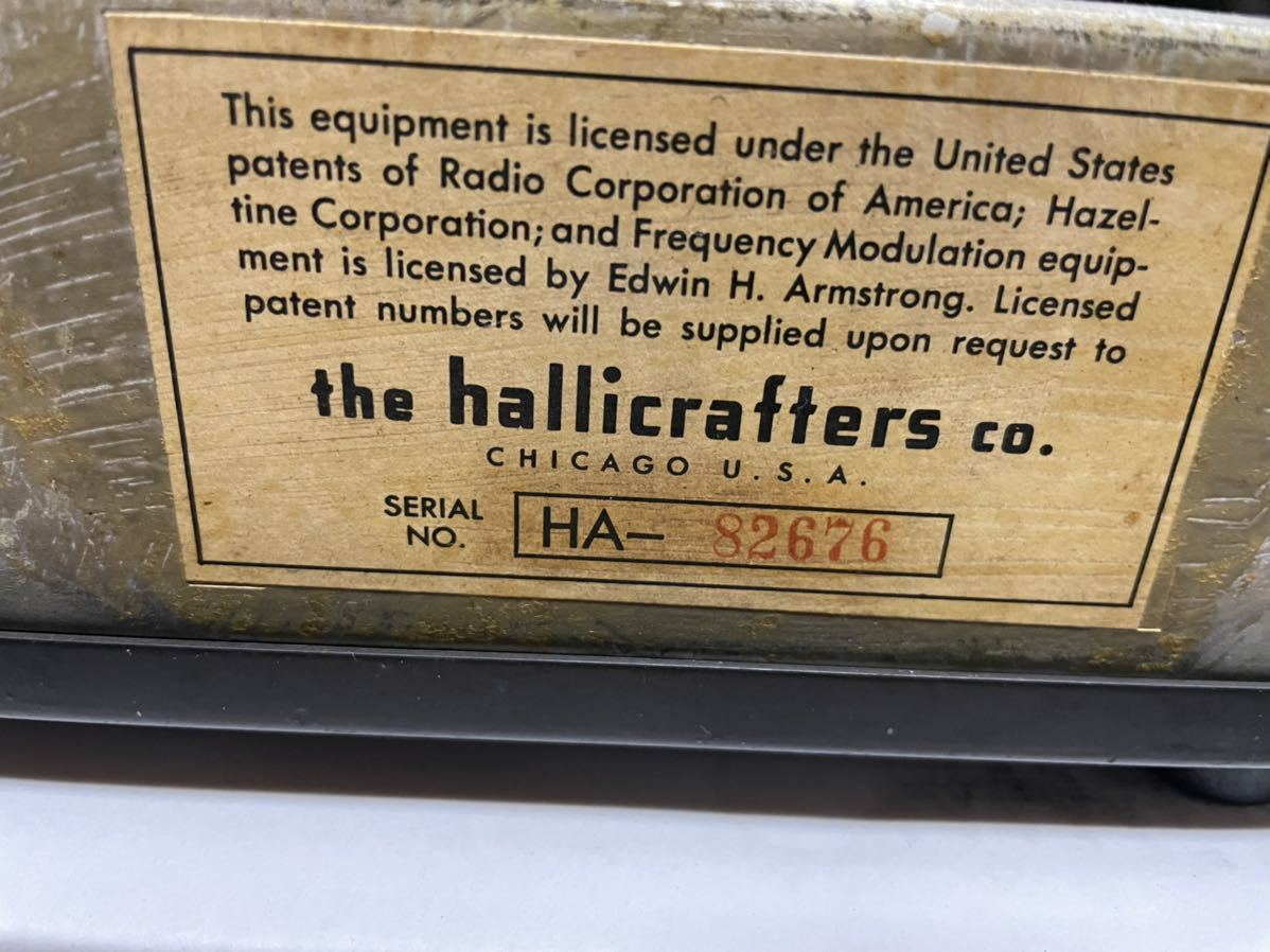 hallicrafters S-38 真空管ラジオ_画像7