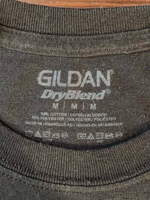 ★表記M！2000'sメッセージ&ナンバリング.GILDAN.両面プリントユーズドTシャツ.USA古着.アメカジカレッジ.f&e.90年代ビンテージスタイル_画像10