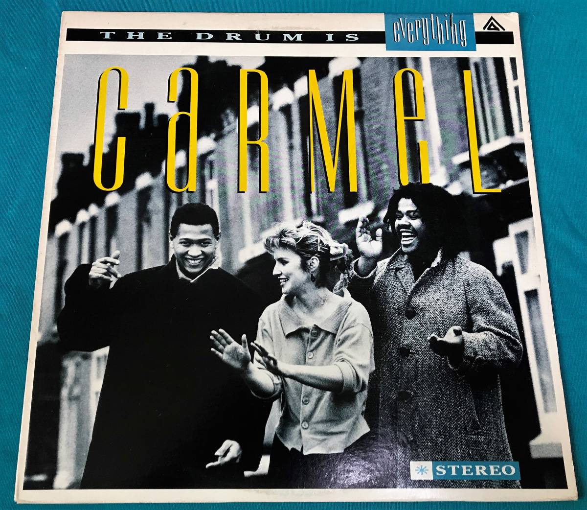 LP●Carmel / The Drum Is Everything UK盤Warner 1-25083 UKフェイク・ジャズ_画像1