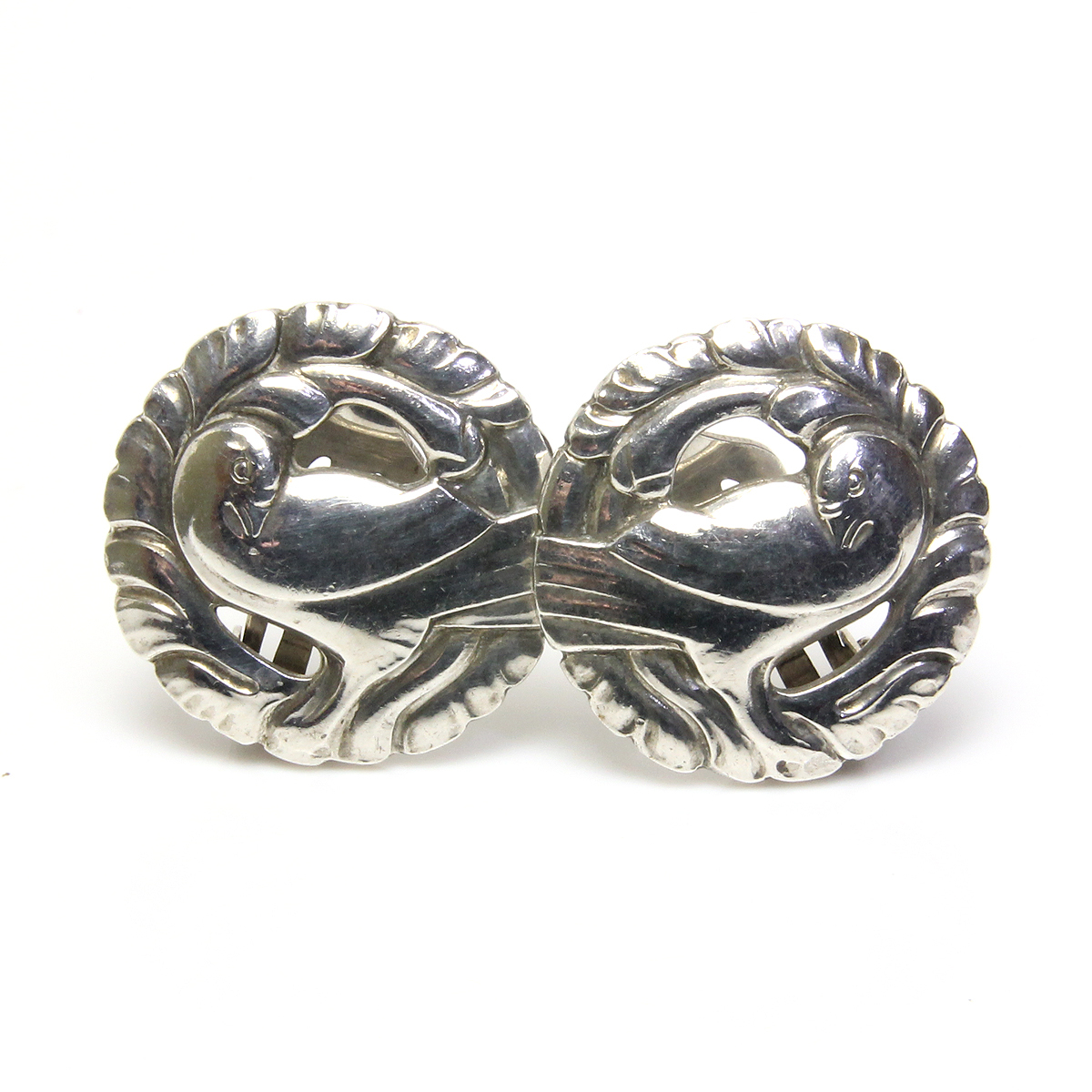 ジョージジェンセン 66 イヤリング 鳥 鳩 GEORG JENSEN | www