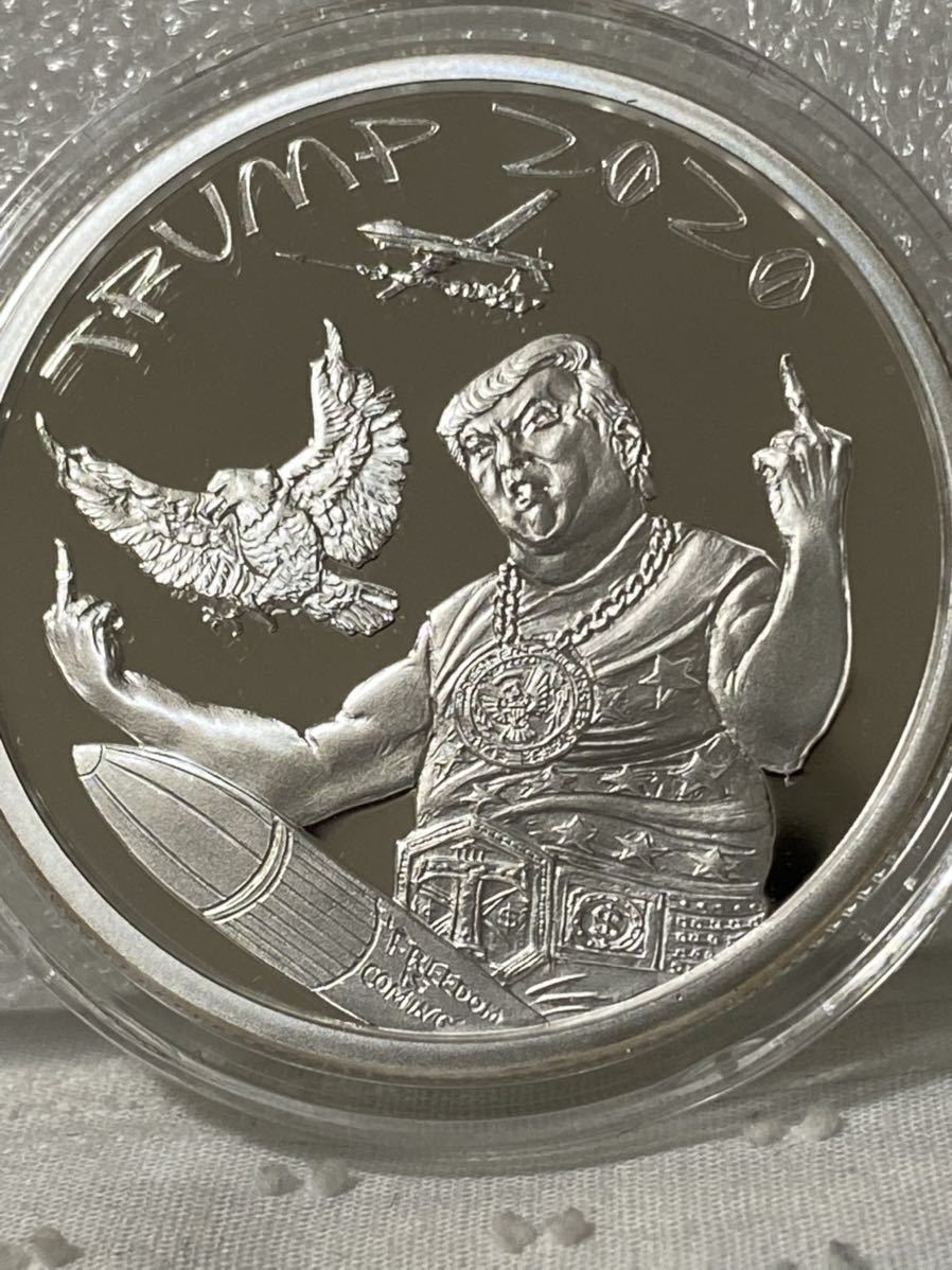 在庫限最終特価 2020　トランプ大統領　シルバーラウンド　1オンス　メダル　コイン　銀貨 旧貨幣/金貨/銀貨/記念硬貨