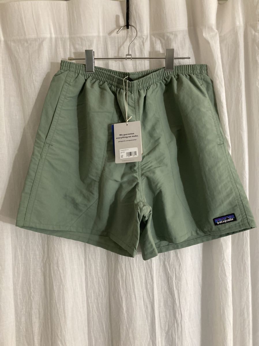 新品 patagonia バギーズショーツ 5インチ Sedge Green SEGN メンズ M パタゴニア バギーズ baggies shorts  グリーン 山と道