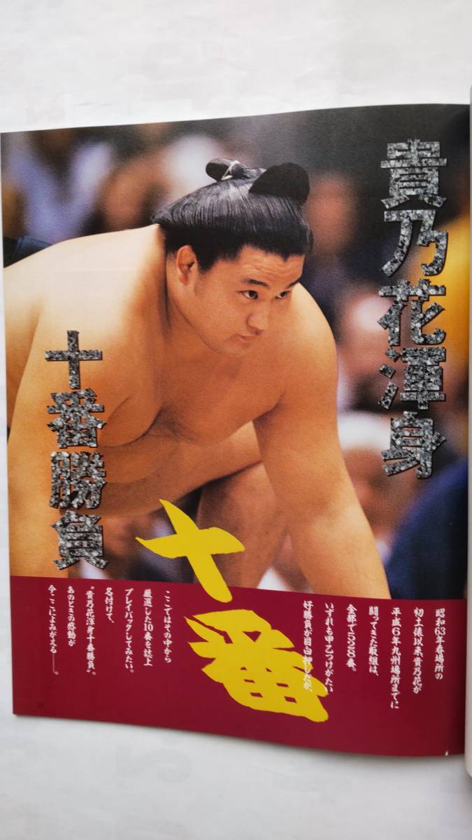 「第65代横綱　貴乃花光司　貴乃花横綱昇進記念号」　66ページ　　ベースボール・マガジン社