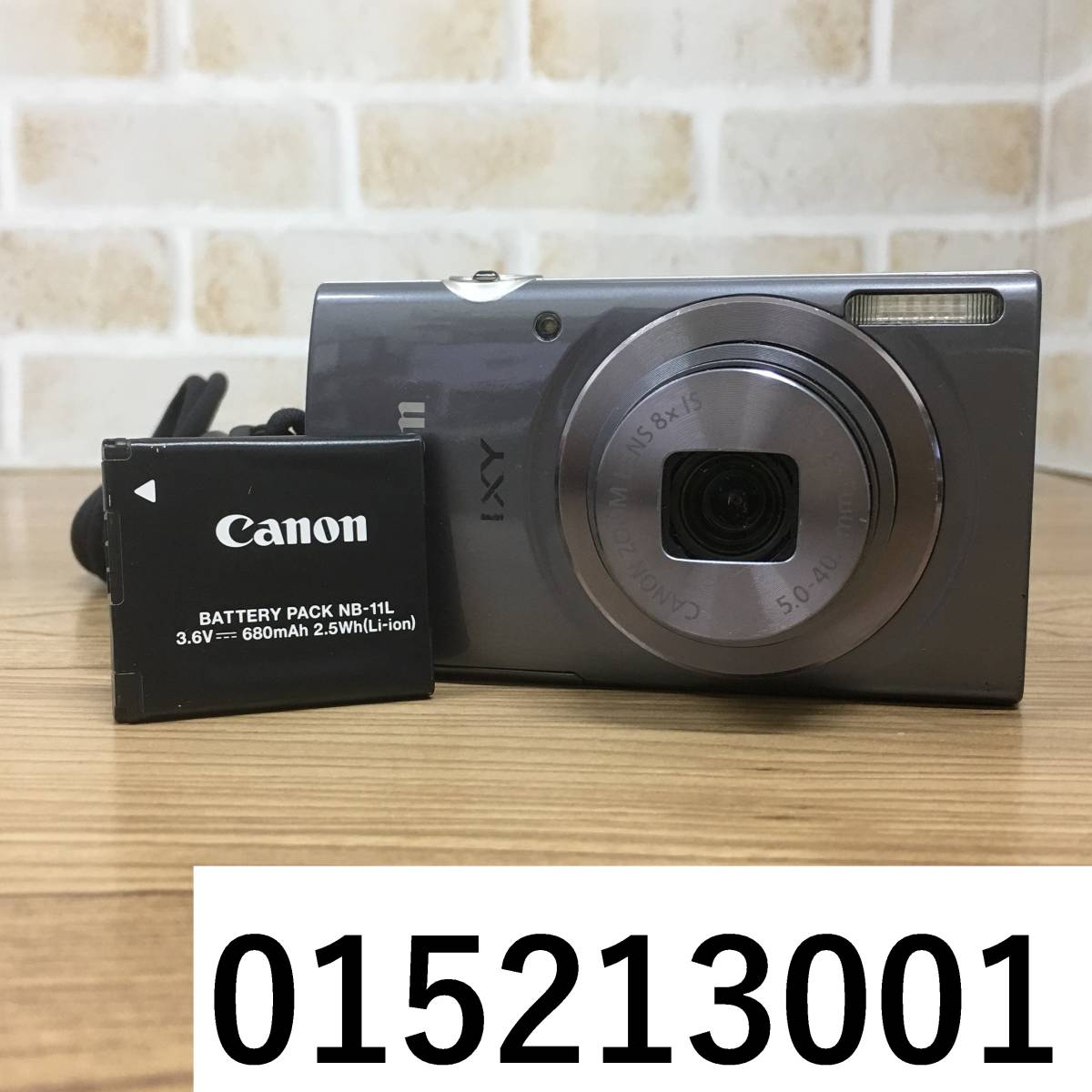015213001】デジタルカメラ/Canon/IXY160/動作確認済/バッテリー付
