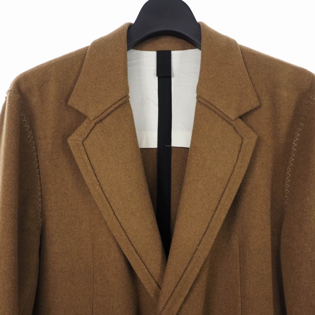 エンソウ ensou SAL JACKET ウールテーラードジャケット M ブラウン 茶