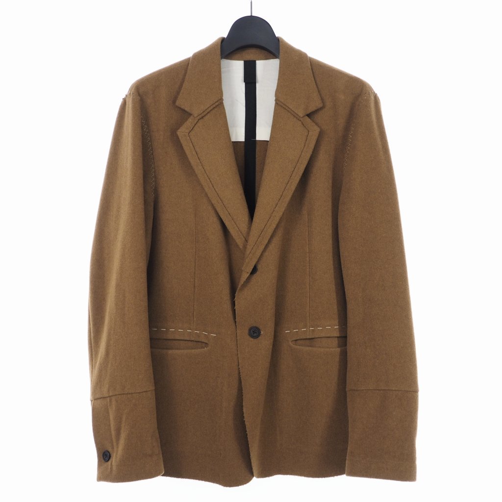 エンソウ ensou SAL JACKET ウールテーラードジャケット M ブラウン 茶