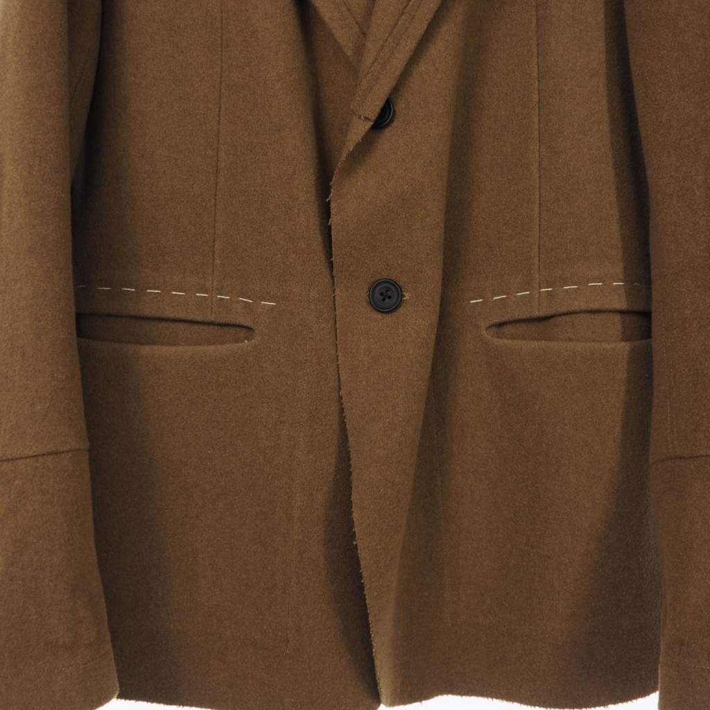 エンソウ ensou SAL JACKET ウールテーラードジャケット M ブラウン 茶