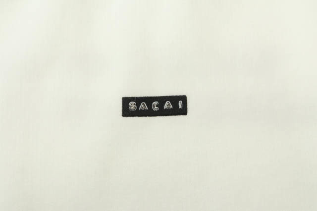 サカイ sacai ×Fragment Design フラグメント デザイン 17AW ロゴ プリント スウェット トレーナー 17-01716M 2 白 ホワイト_画像6